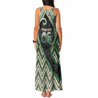 Custom Aotearoa Atua Papatuanuku Tank Maxi Dress Earth Mother Father Koru Patterns