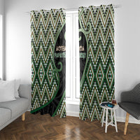 Aotearoa Atua Papatuanuku Window Curtain Earth Mother Father Koru Patterns