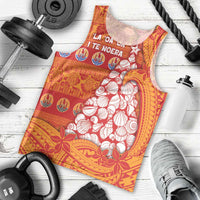 French Polynesia Christmas Men Tank Top Seashell Xmas Tree Tribal Waves - Polynesian Pride