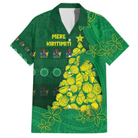 Cook Islands Christmas Family Matching Off The Shoulder Long Sleeve Dress and Hawaiian Shirt Seashell Xmas Tree Tribal Waves - Polynesian Pride