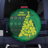 Cook Islands Christmas Spare Tire Cover Seashell Xmas Tree Tribal Waves - Polynesian Pride