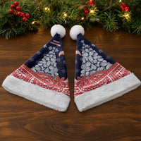 Wallis And Futuna Christmas Santa Hat Seashell Xmas Tree Tribal Waves - Polynesian Pride