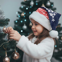 Wallis And Futuna Christmas Santa Hat Seashell Xmas Tree Tribal Waves - Polynesian Pride