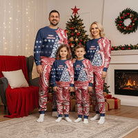 Wallis And Futuna Christmas Pajama Set Seashell Xmas Tree Tribal Waves - Polynesian Pride