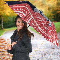 Wallis And Futuna Christmas Umbrella Seashell Xmas Tree Tribal Waves - Polynesian Pride