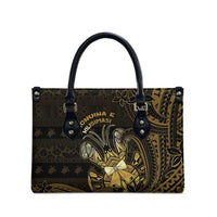 Niue Christmas Leather Bag Niuean Crab Xmas Tribal Waves DT05 - Polynesian Pride