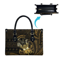 Niue Christmas Leather Bag Niuean Crab Xmas Tribal Waves DT05 - Polynesian Pride
