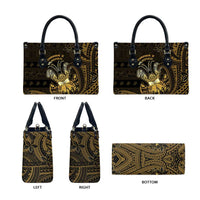 Niue Christmas Leather Bag Niuean Crab Xmas Tribal Waves DT05 - Polynesian Pride
