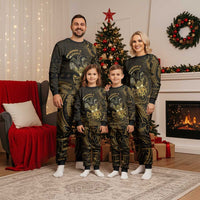 Niue Christmas Pajama Set Niuean Crab Xmas Tribal Waves - Polynesian Pride