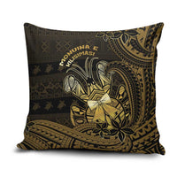 Niue Christmas Pillow Cover Niuean Crab Xmas Tribal Waves DT05 Gold - Polynesian Pride