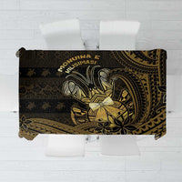 Niue Christmas Tablecloth Niuean Crab Xmas Tribal Waves - Polynesian Pride