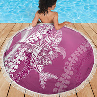Hawaii Puakenikeni And Maile Lei Beach Blanket Pink Polynesian Shark Tattoo DT05