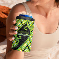 Custom Aotearoa Atua Tanemahuta 4 in 1 Can Cooler Tumbler God Of Forests Koru Patterns Koru Patterns