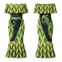 Custom Aotearoa Atua Tanemahuta Family Matching Mermaid Dress and Hawaiian Shirt God Of Forests Koru Patterns Koru Patterns