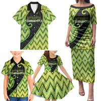 Custom Aotearoa Atua Tanemahuta Family Matching Puletasi and Hawaiian Shirt God Of Forests Koru Patterns Koru Patterns