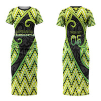 Custom Aotearoa Atua Tanemahuta Family Matching Short Sleeve Bodycon Dress and Hawaiian Shirt God Of Forests Koru Patterns Koru Patterns