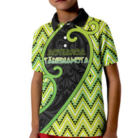 Custom Aotearoa Atua Tanemahuta Kid Polo Shirt God Of Forests Koru Patterns Koru Patterns