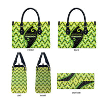 Aotearoa Atua Tanemahuta Leather Bag God Of Forests Koru Patterns Koru Patterns
