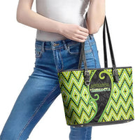 Aotearoa Atua Tanemahuta Leather Tote Bag God Of Forests Koru Patterns Koru Patterns