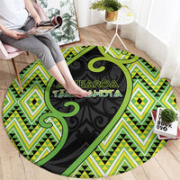 Aotearoa Atua Tanemahuta Round Carpet God Of Forests Koru Patterns Koru Patterns