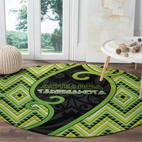 Aotearoa Atua Tanemahuta Round Carpet God Of Forests Koru Patterns Koru Patterns