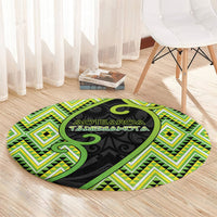 Aotearoa Atua Tanemahuta Round Carpet God Of Forests Koru Patterns Koru Patterns