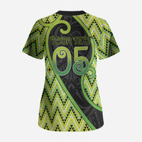Custom Aotearoa Atua Tanemahuta Scrub Top God Of Forests Koru Patterns Koru Patterns