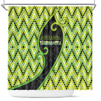 Aotearoa Atua Tanemahuta Shower Curtain God Of Forests Koru Patterns Koru Patterns