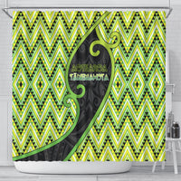 Aotearoa Atua Tanemahuta Shower Curtain God Of Forests Koru Patterns Koru Patterns