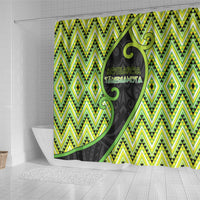 Aotearoa Atua Tanemahuta Shower Curtain God Of Forests Koru Patterns Koru Patterns