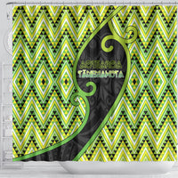 Aotearoa Atua Tanemahuta Shower Curtain God Of Forests Koru Patterns Koru Patterns