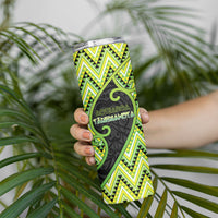 Custom Aotearoa Atua Tanemahuta Skinny Tumbler God Of Forests Koru Patterns Koru Patterns