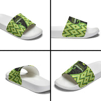 Aotearoa Atua Tanemahuta Slide Sandals God Of Forests Koru Patterns Koru Patterns