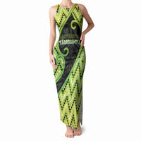 Custom Aotearoa Atua Tanemahuta Tank Maxi Dress God Of Forests Koru Patterns Koru Patterns