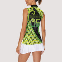 Custom Aotearoa Atua Tanemahuta Women Sleeveless Polo Shirt God Of Forests Koru Patterns Koru Patterns