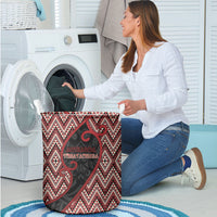 Aotearoa Atua Tumatauenga Laundry Basket God Of War Koru Patterns