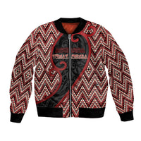 Custom Aotearoa Atua Tumatauenga Bomber Jacket God Of War Koru Patterns