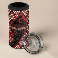 Custom Aotearoa Atua Tumatauenga 4 in 1 Can Cooler Tumbler God Of War Koru Patterns