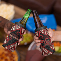 Custom Aotearoa Atua Tumatauenga 4 in 1 Can Cooler Tumbler God Of War Koru Patterns