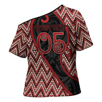 Custom Aotearoa Atua Tumatauenga Cross Shoulder Shirt God Of War Koru Patterns