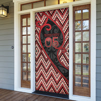 Custom Aotearoa Atua Tumatauenga Door Cover God Of War Koru Patterns