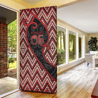Custom Aotearoa Atua Tumatauenga Door Cover God Of War Koru Patterns