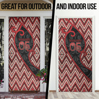 Custom Aotearoa Atua Tumatauenga Door Cover God Of War Koru Patterns