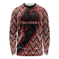 Custom Aotearoa Atua Tumatauenga Long Sleeve Shirt God Of War Koru Patterns