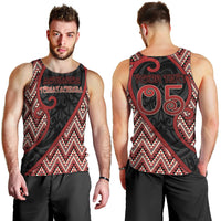 Custom Aotearoa Atua Tumatauenga Men Tank Top God Of War Koru Patterns