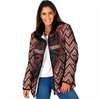 Custom Aotearoa Atua Tumatauenga Padded Jacket God Of War Koru Patterns