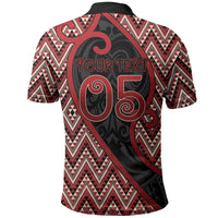 Custom Aotearoa Atua Tumatauenga Polo Shirt God Of War Koru Patterns