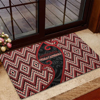 Aotearoa Atua Tumatauenga Rubber Doormat God Of War Koru Patterns