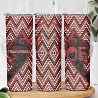 Custom Aotearoa Atua Tumatauenga Skinny Tumbler God Of War Koru Patterns