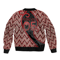 Custom Aotearoa Atua Tumatauenga Sleeve Zip Bomber Jacket God Of War Koru Patterns